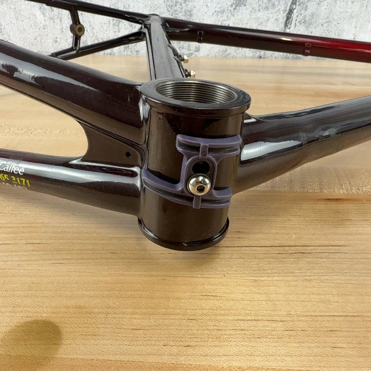 Calfee Tetra Pro 58cm Red Vintage Carbon Rim Brake Road Bike Frameset 700c 1710g — photo 10 of 20