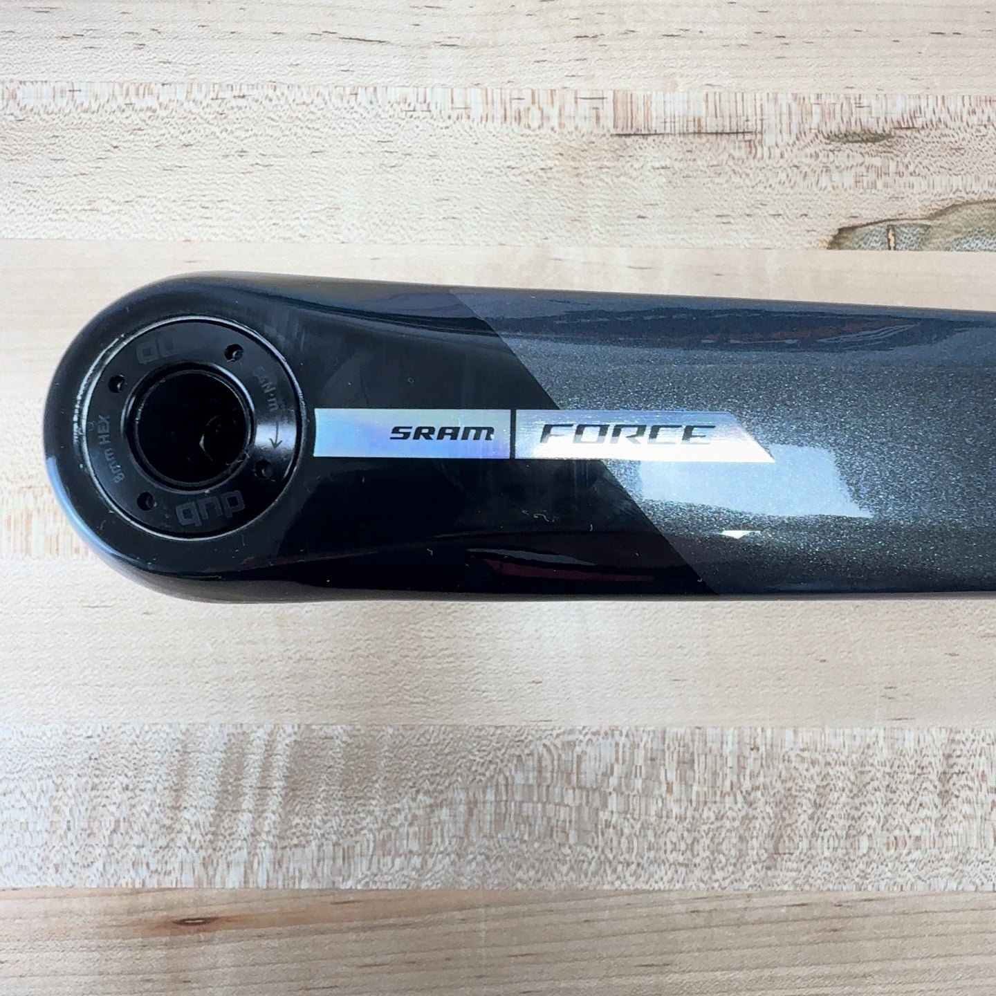 Low Mile! SRAM Force AXS D2 175mm DUB Carbon 8-Bolt Crankset without Chainrings
