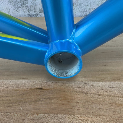 New 1990 Alberto Masi Milano 3V T.I.G. Integral 56cm Vintage Blue Alloy Frameset
