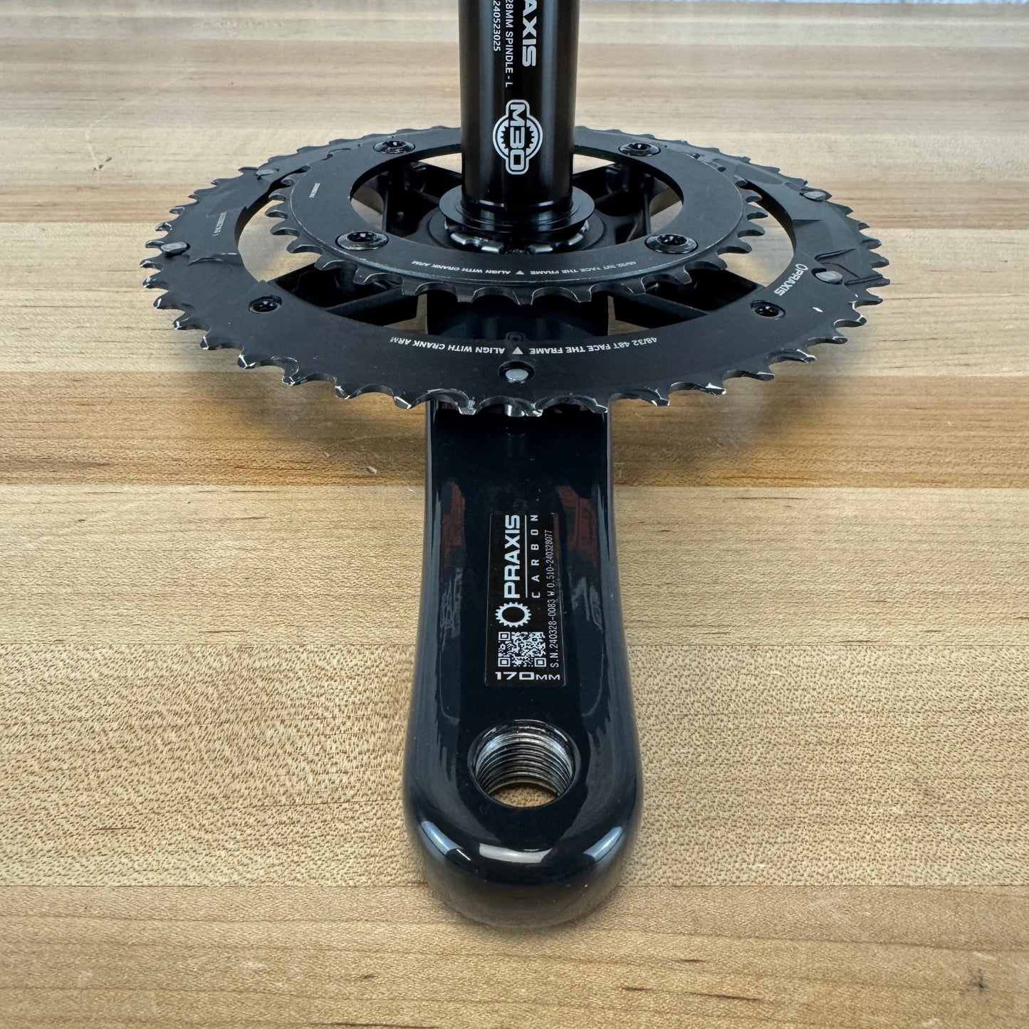 Low Mile! Praxis Zayante 48/32t 12-Speed Carbon Crankset 695g w/ Chainrings