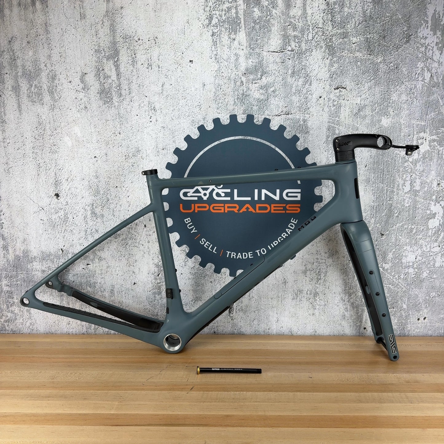 Low Mile! 2023 Enve Mog 56cm Slate Blue Carbon Disc Gravel Bike Frameset 2148g