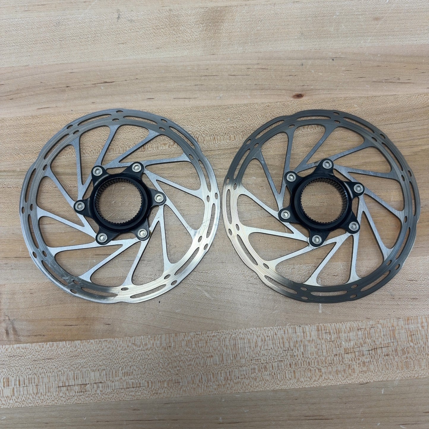 Low Mile! SRAM Centerline Centerlock 160mm Bike Disc Brake Rotors w/ Lockrings