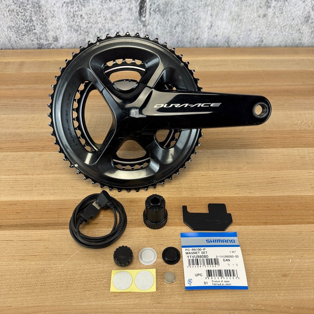 Shimano Dura-Ace FC-R9100-P 170mm 52/36 Dual Sided Power Meter 11 Speed Aluminum Crankset with Chainrings