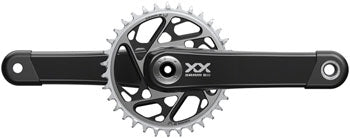 New! SRAM XX SL T-Type 165mm 34t 12-Speed 8-Bolt DM Carbon MTB Crankset 465g
