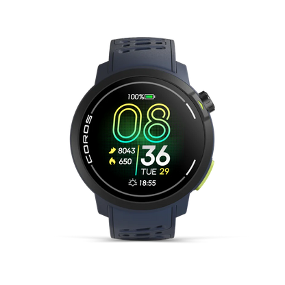 New! Coros Pace Pro GPS Sport Watch Blue Silicone Band 49g
