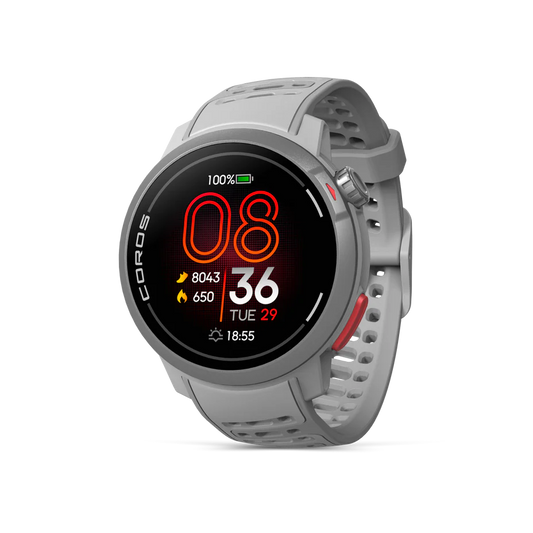 New! Coros Pace Pro GPS Sport Watch Grey Silicone Band 49g