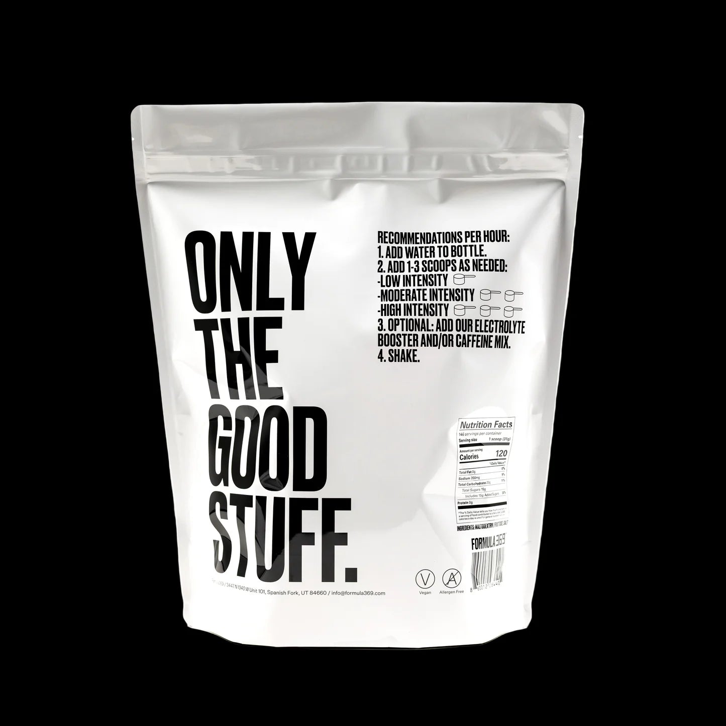 Formula 369 Endurance Fuel Drink Mix 10lb Bag 146 Scoops Cycling/Endurance Sports