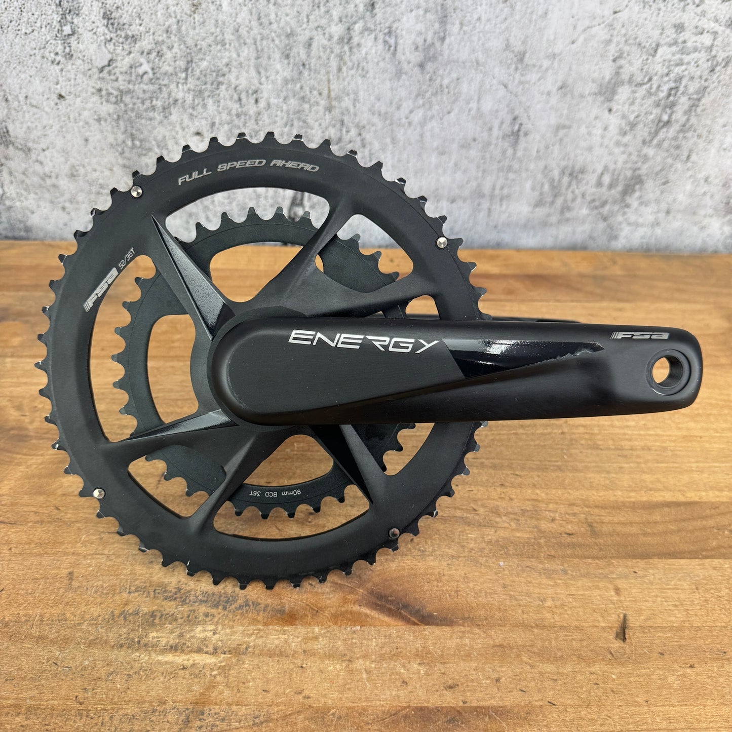 FSA Energy 175mm 52/36t Alloy Direct Mount 30mm Spindle Bike Crankset 806g