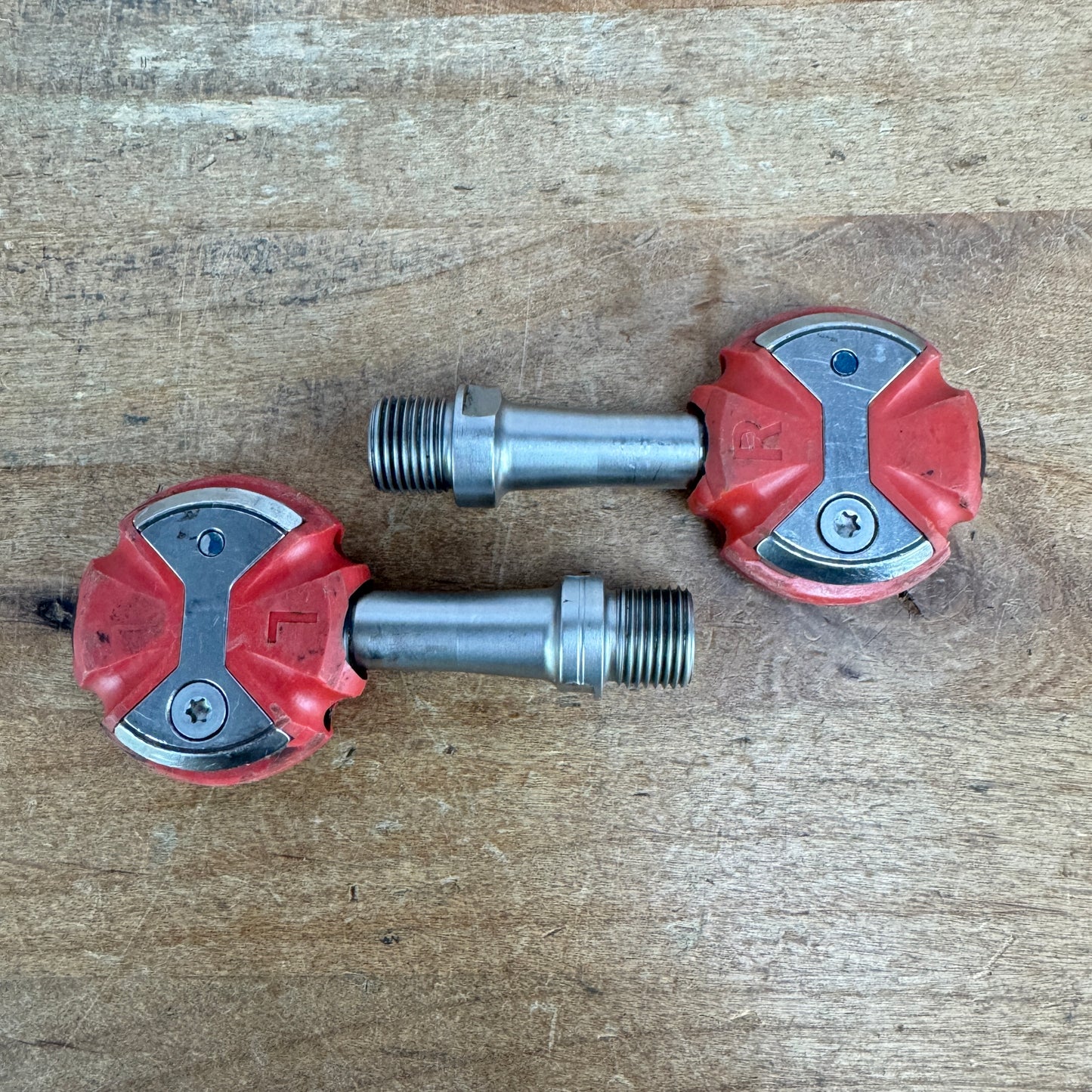 Speedplay Zero Stainless Steel Red Clipless Road Bike Pedals 206g