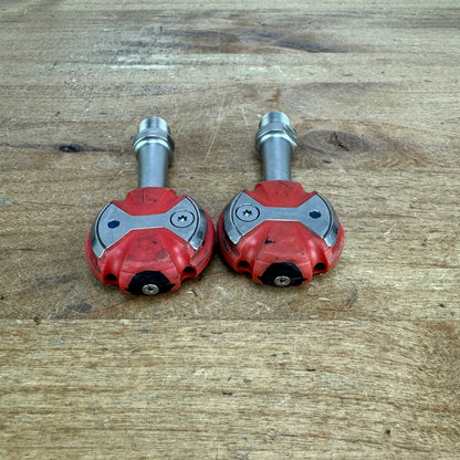 Speedplay Zero Stainless Steel Red Clipless Road Bike Pedals 206g