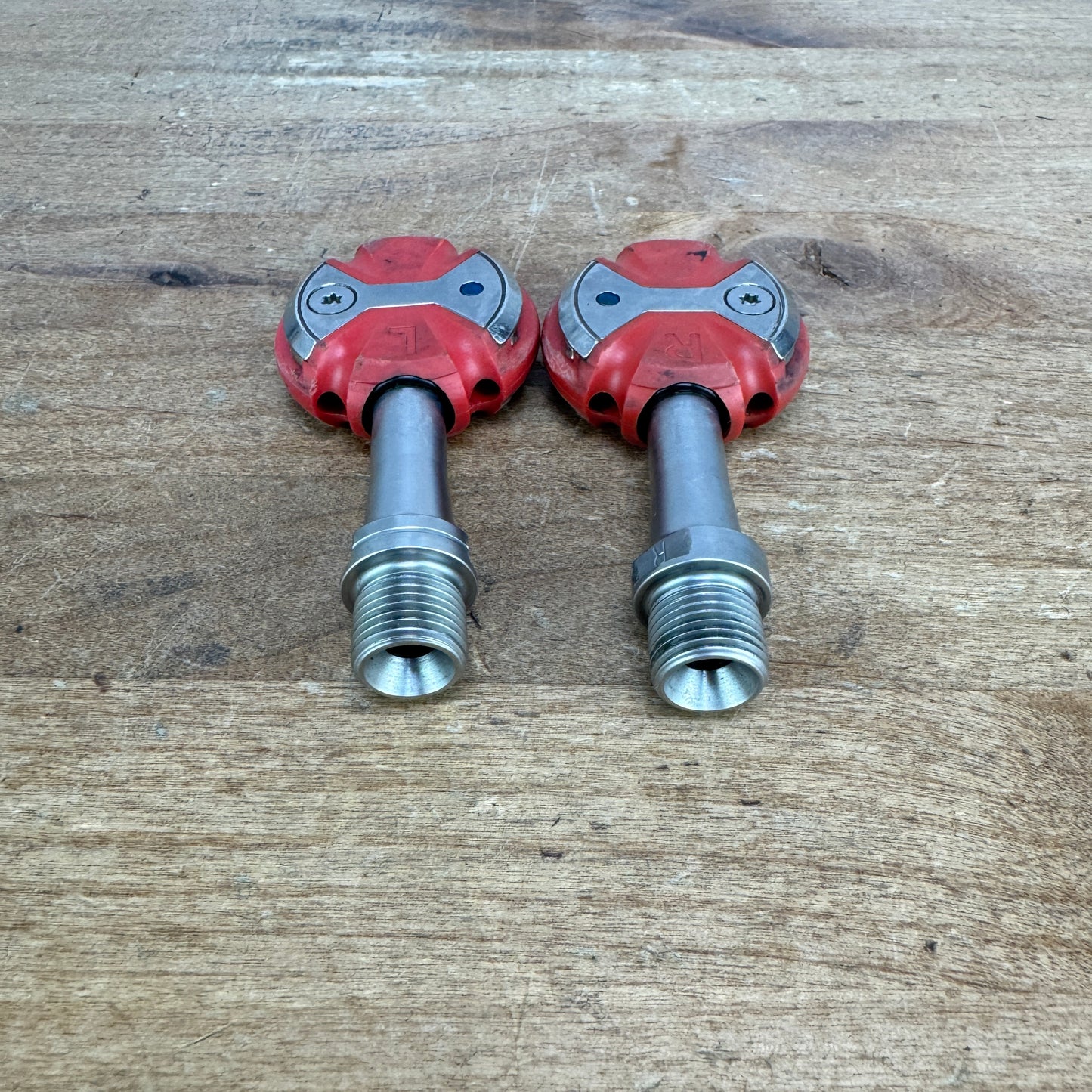 Speedplay Zero Stainless Steel Red Clipless Road Bike Pedals 206g