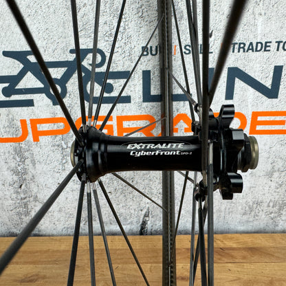 367g! AX-Lightness Ultra 25t Carbon Tubular 6-Bolt Disc Front Wheel 700c Extralite