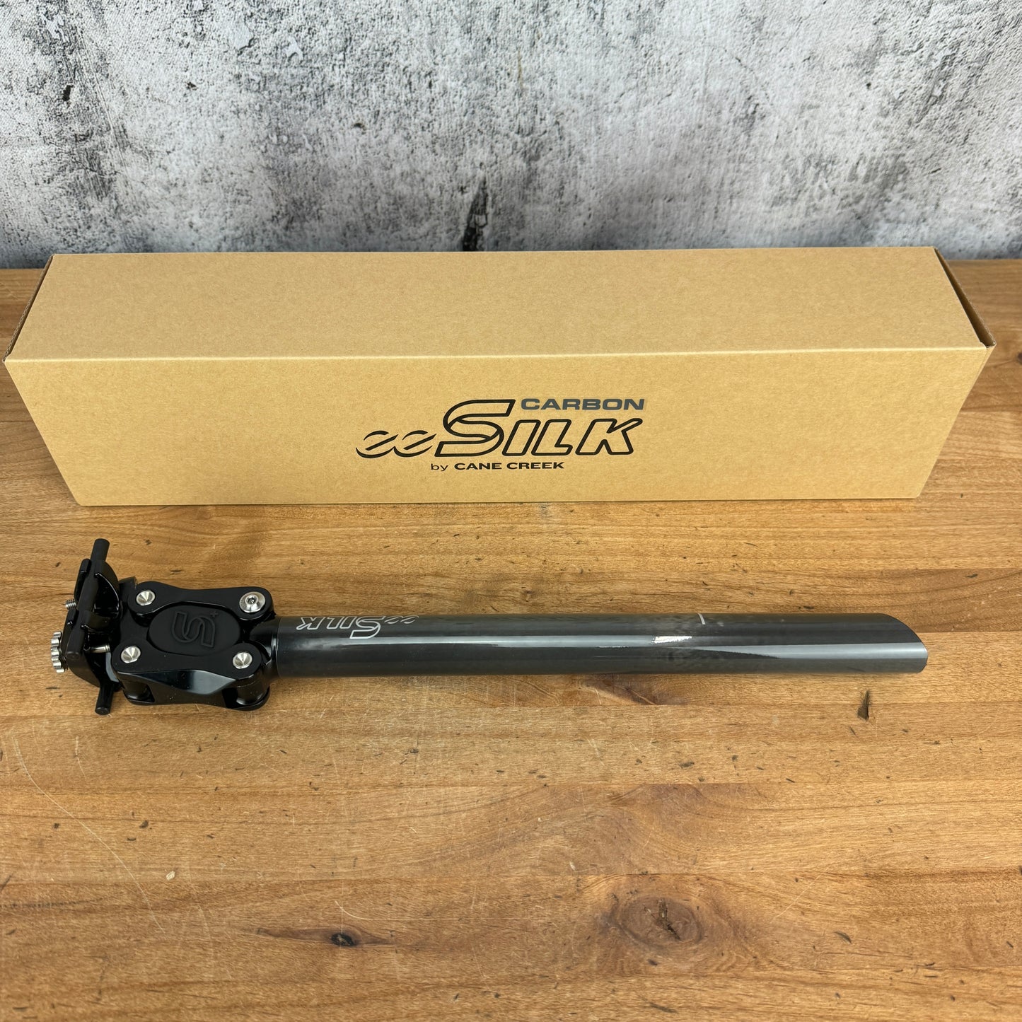 New! Cane Creek eeSilk+ 350mm x 27.2mm Carbon Gravel Suspension Seatpost 295g