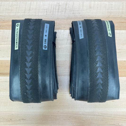 Ridden Once! Pair Ultradynamico Cava JFF Black 700c x39mm Gravel Bike Tires