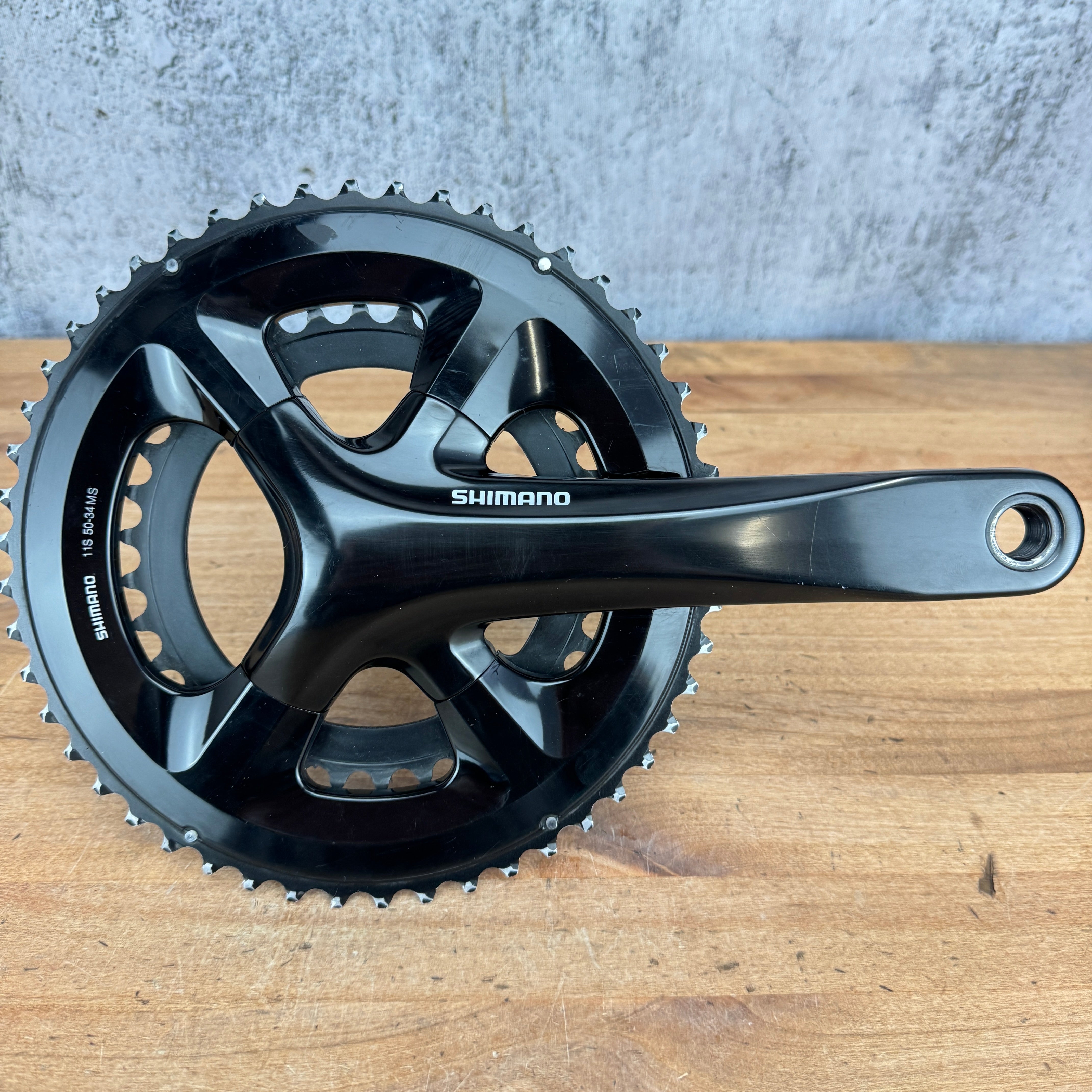 Shimano FC RS510 175mm 24mm 50 34t 11 Speed Alloy Bike Crankset 417g CyclingUpgrades