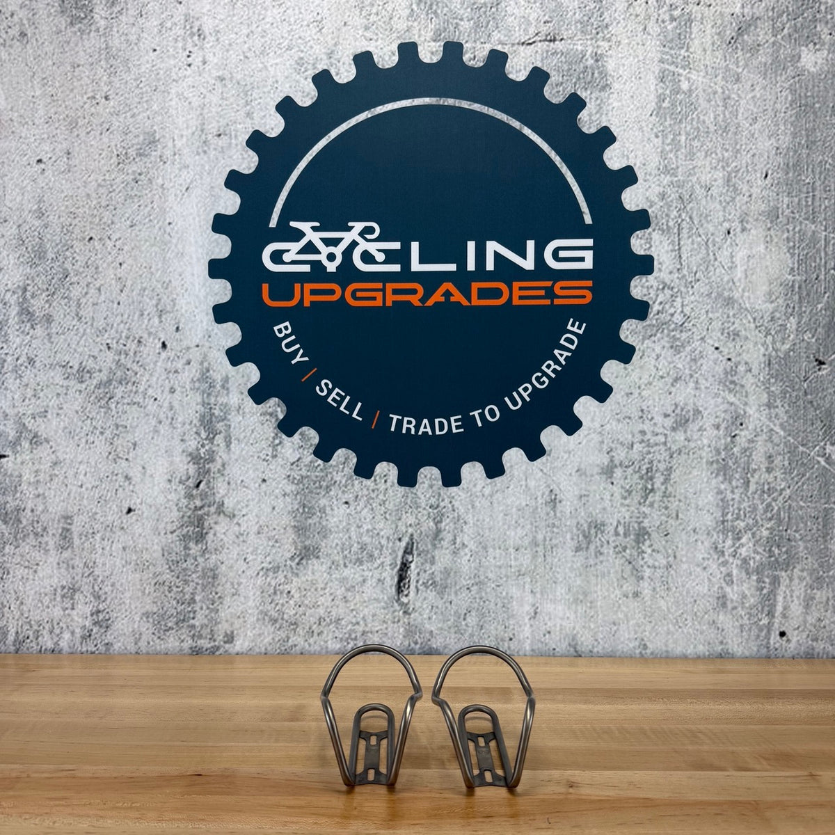 Light Use! Silca Sicuro V2 Silver Pair Titanium Bike Water Bottle Cages 60g