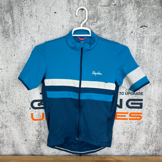 Light Use Rapha Brevet Lightweight Men's Medium Short Sleeve Teal Cycling Jersey