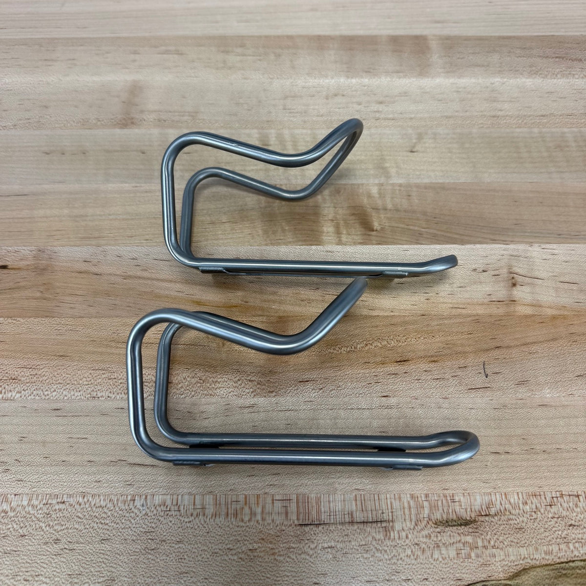 Light Use! Silca Sicuro V2 Silver Pair Titanium Bike Water Bottle Cages 60g