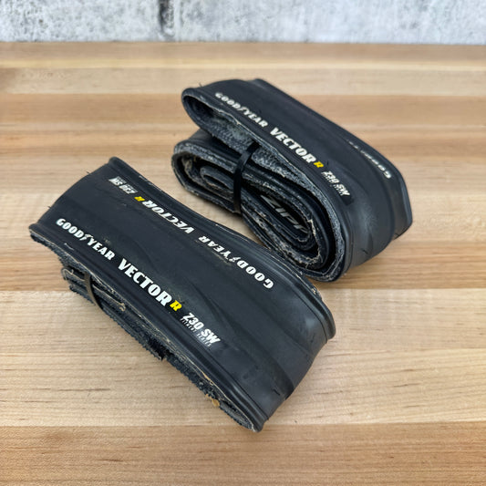 Pair Goodyear Vector Z30 NSW Road 700c x 30mm Tubeless Bike Tires