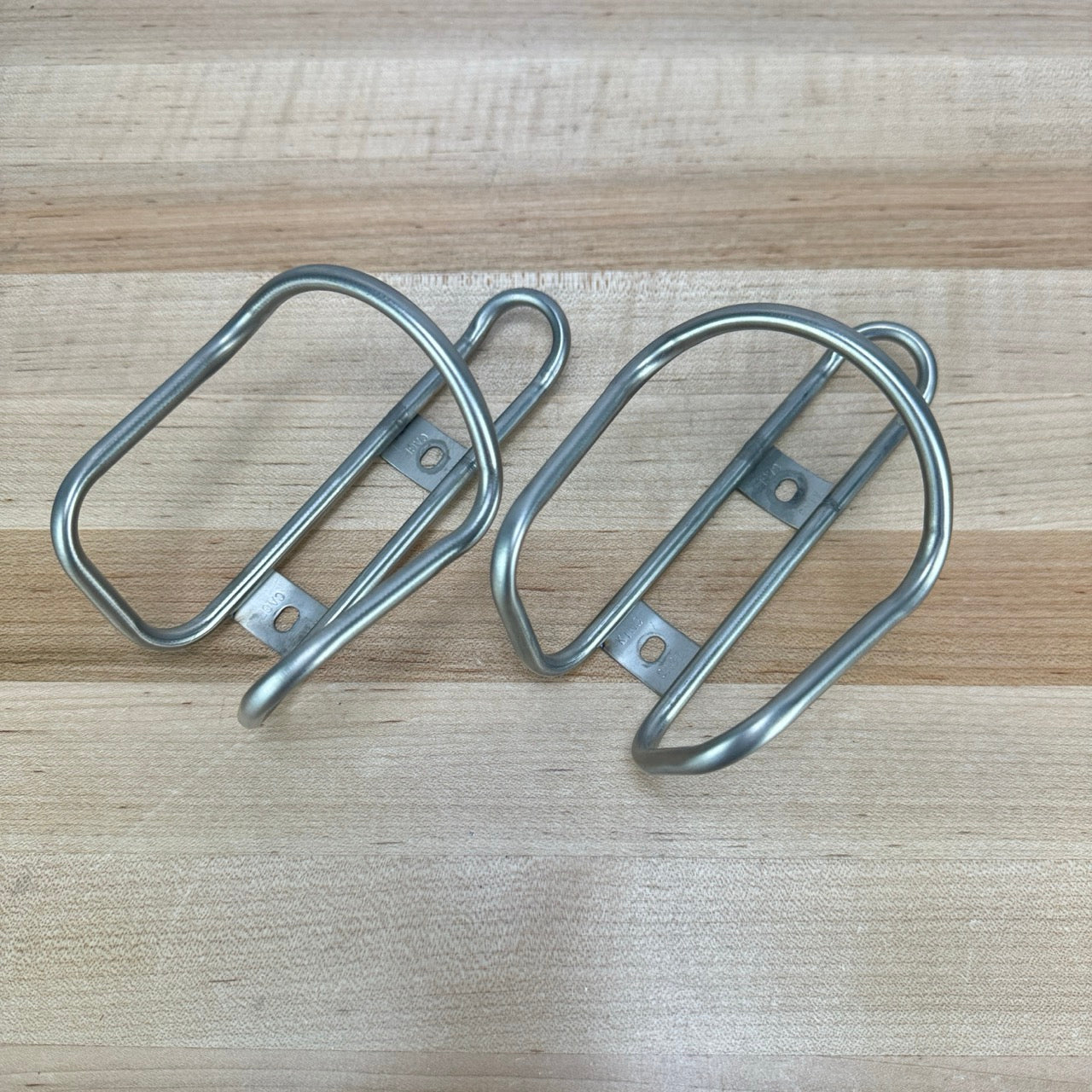 Ridden Once! King Cage Cycling Bike Pair Titanium Water Bottle Cages 55g