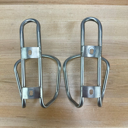Ridden Once! King Cage Cycling Bike Pair Titanium Water Bottle Cages 55g