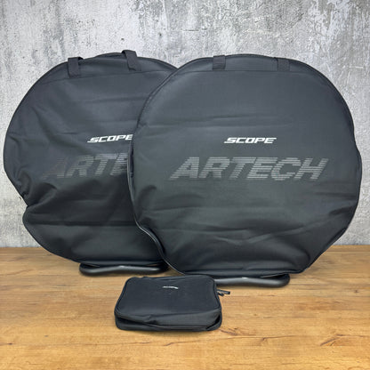 New! Scope Artech 4.G Carbon Disc Tubeless Hookless Gravel Wheelset 700c 1150g