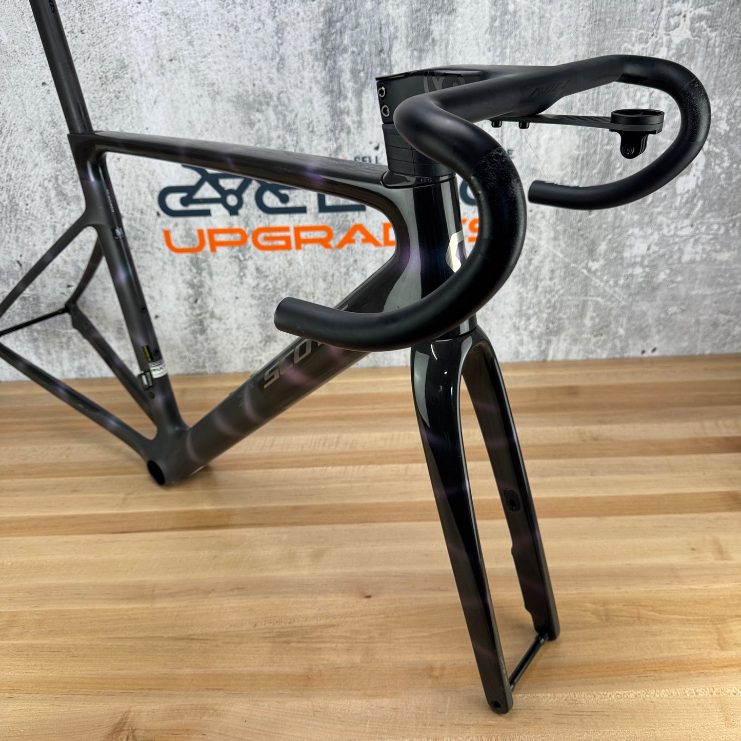 Scott Addict RC Medium 54cm Carbon Disc Brake Frameset 700c Sunbeam Black 1573g