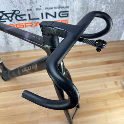 Scott Addict RC Medium 54cm Carbon Disc Brake Frameset 700c Sunbeam Black 1573g