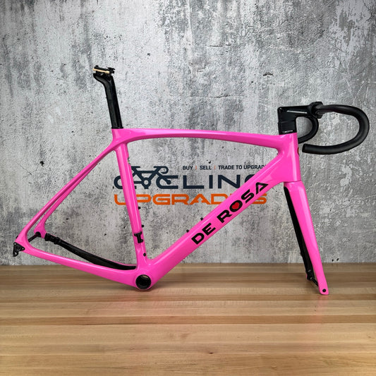 Low Mile! 2022 De Rosa Idol Disk Size 51 (56cm TT) Carbon Pulsar Pink Frameset