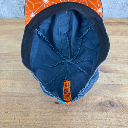 Light Use! Rapha Blue Orange Cycling Head Cap