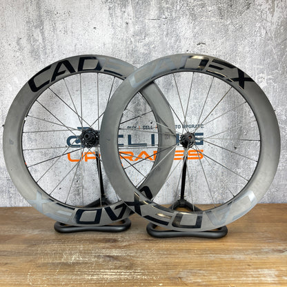 Cadex 65 Carbon Tubeless Hookless Road Bike Disc Brake Wheelset 700c 1545g