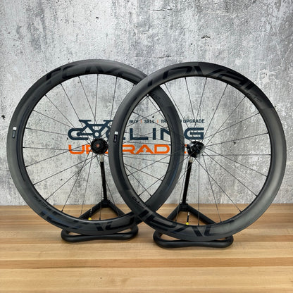 Low Mile! Roval Rapide CL 50 Carbon Tubeless Disc Brake Bike Wheelset 700c 1496g
