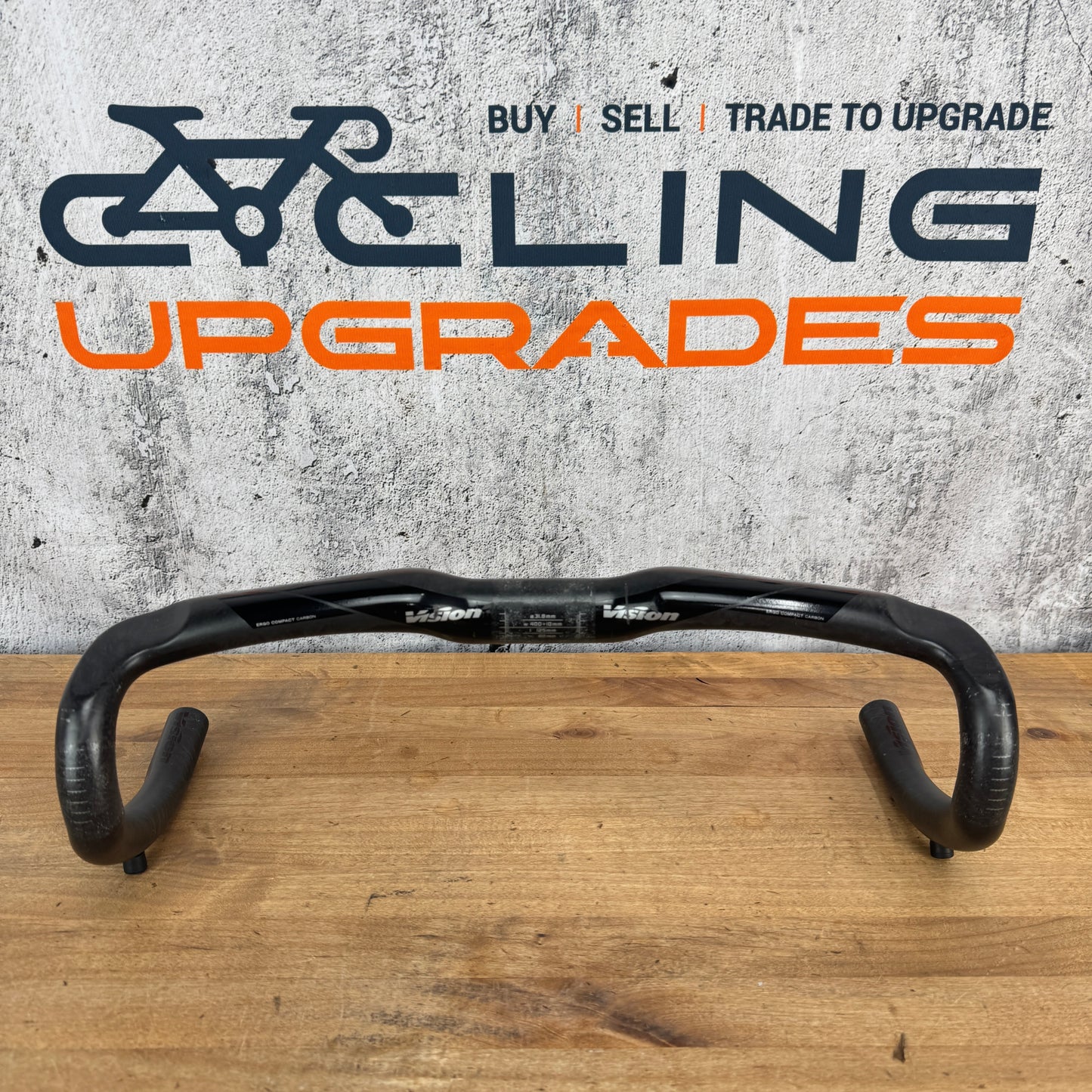 Vision Ergo Trimax Carbon 40cm +10mm 31.8mm Bike Drop Handlebar 229g