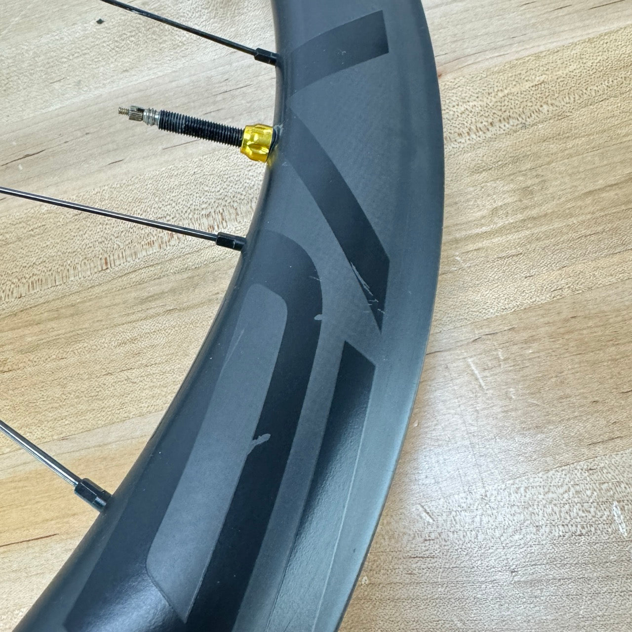 Low Mile! Roval Rapide CL 50 Carbon Tubeless Disc Brake Bike Wheelset 700c 1496g