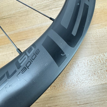 Low Mile! Roval Rapide CL 50 Carbon Tubeless Disc Brake Bike Wheelset 700c 1496g