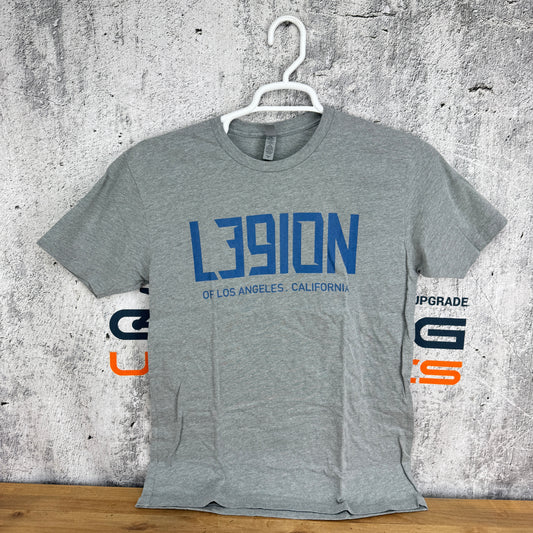 New! L39ION Men's Medium Grey Short Sleeve Los Angeles T-Shirt
