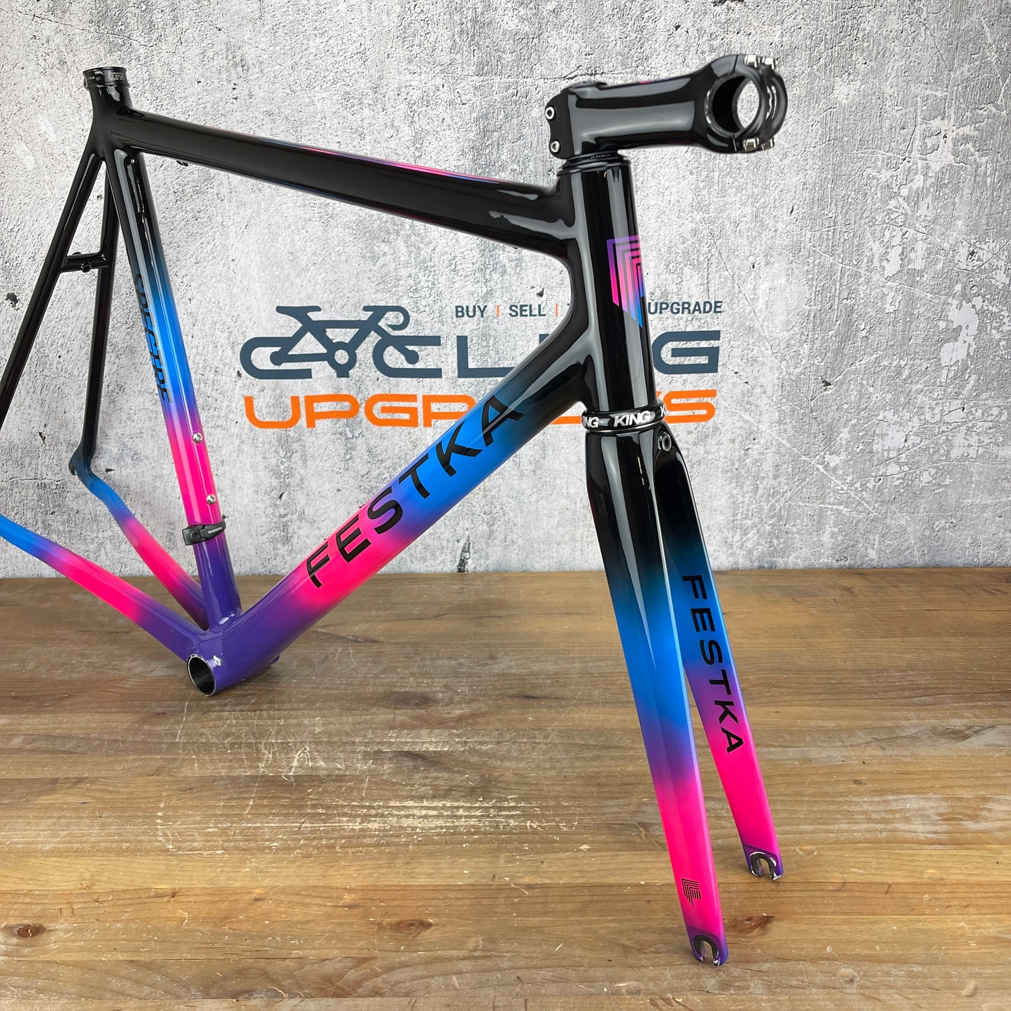 Festka Spectre Large 56cm Rim Brake Carbon Road Bike Frameset 700c 1825g