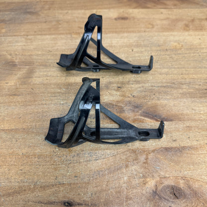 Tacx Deva Gloss Black Composite Bike Water Bottle Cage Pair 73g