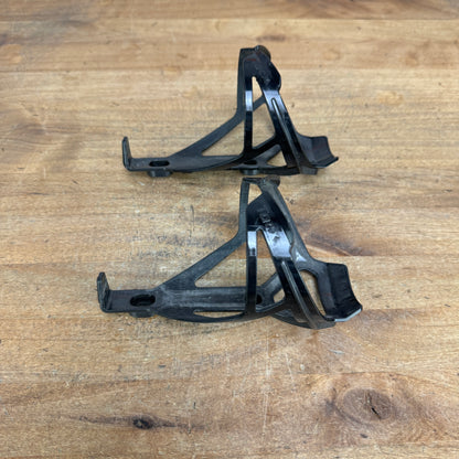 Tacx Deva Gloss Black Composite Bike Water Bottle Cage Pair 73g