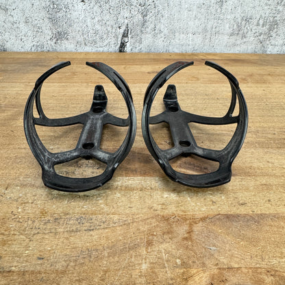 Tacx Deva Gloss Black Composite Bike Water Bottle Cage Pair 73g