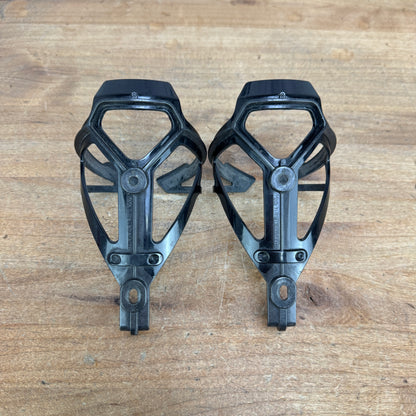 Tacx Deva Gloss Black Composite Bike Water Bottle Cage Pair 73g