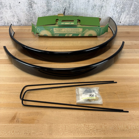 New! Simworks Flat 65 27.5 Fenders Black Bike Fenders 260g w/ hardware MSRP $185