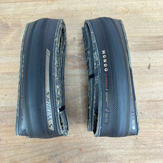Low Mile! Pair Specialized S-Works Mondo 700c x 28mm Tubeless Road Bike Tires