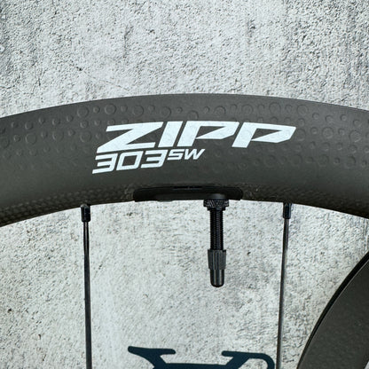 2025 Zipp 303 SW Carbon Tubeless Disc Wheelset 700c AXS Pressure Sensor 1438g