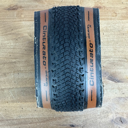 Low Mile Pirelli Cinturato Gravel M  650b x 50mm Tubeless Classic Tan Pair Tires