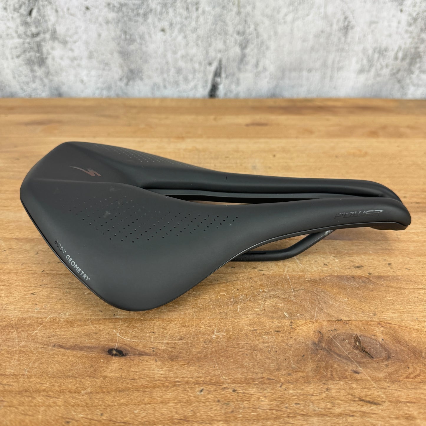Ridden Once! Specialized Power Expert 155mm 7x7mm Hollow Ti Rails Bike Saddle
