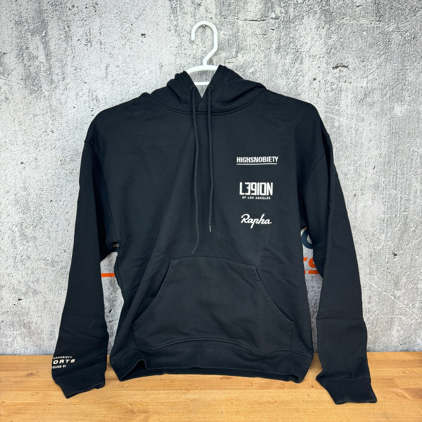 New! Highsnobiety Rapha x L39ION of LA HS Sports Hoodie Med Hooded Sweatshirt