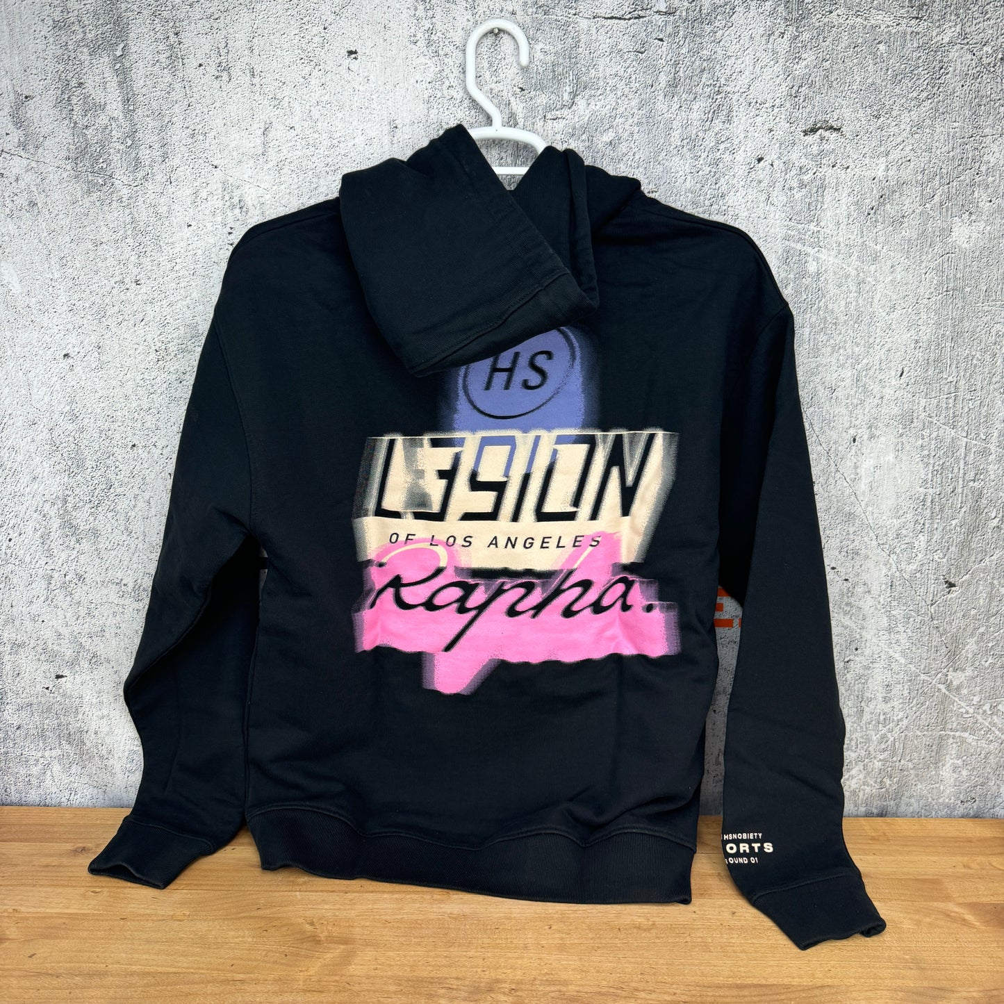 New! Highsnobiety Rapha x L39ION of LA HS Sports Hoodie Med Hooded Sweatshirt