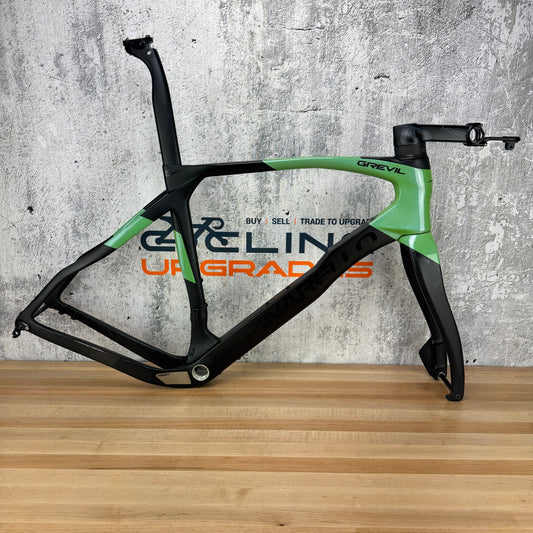 Low Mile! Pinarello Grevil F Size 550 (56cm TT) Carbon Disc Gravel Frameset 700c