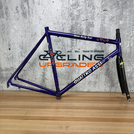 Vintage! Quattro Assi Sean Kelly Tour 58cm Rim Brake Alloy Frameset 700c 2102g